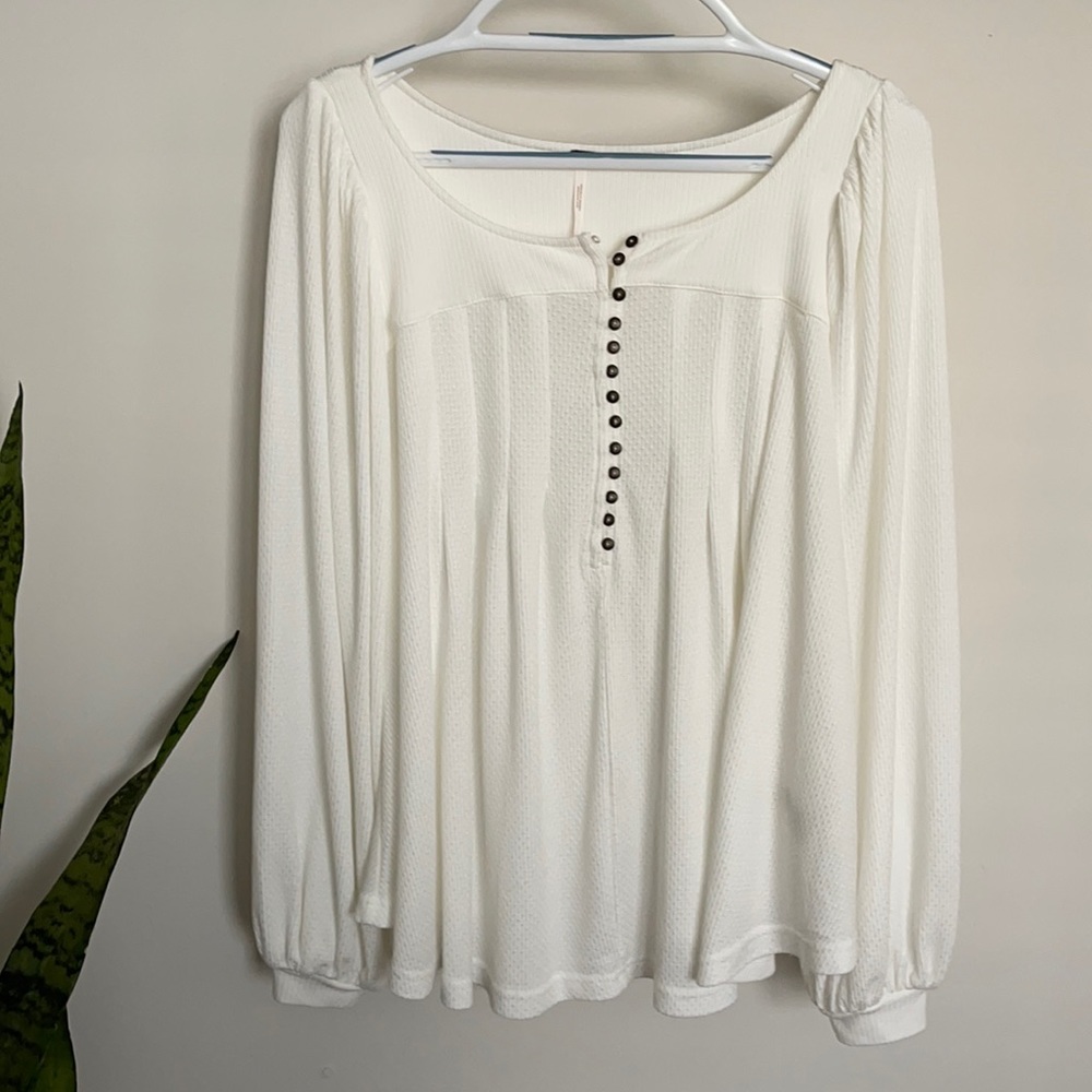 Free People Devin Textured Knit Top